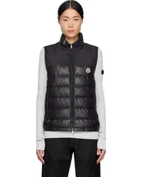 Moncler Black Cerces Down Vest Black