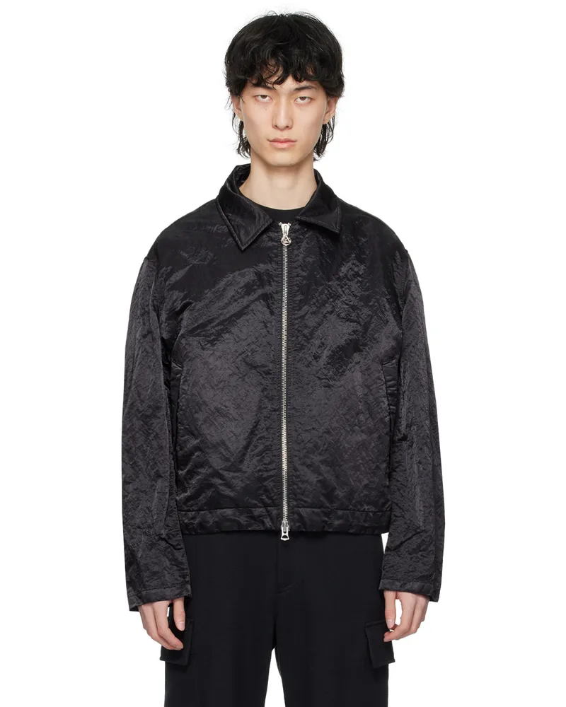 SOLID HOMME Black Extension Jacket 350b