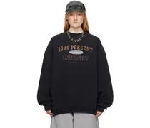 Black '1000 Percent' Sweatshirt
