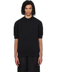 Jil Sander Black Crewneck Sweater Black