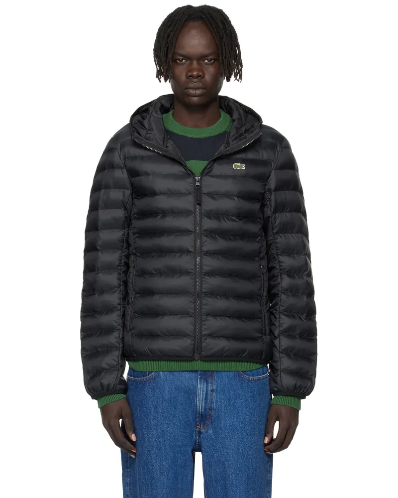 Lacoste Black LS Light Puffer Jacket Black