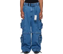 Blue Zip-Off Jeans