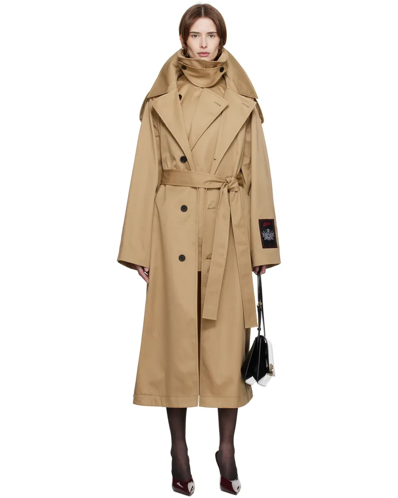 Jean Paul Gaultier Beige 'The Deconstructed' Trench Coat 68