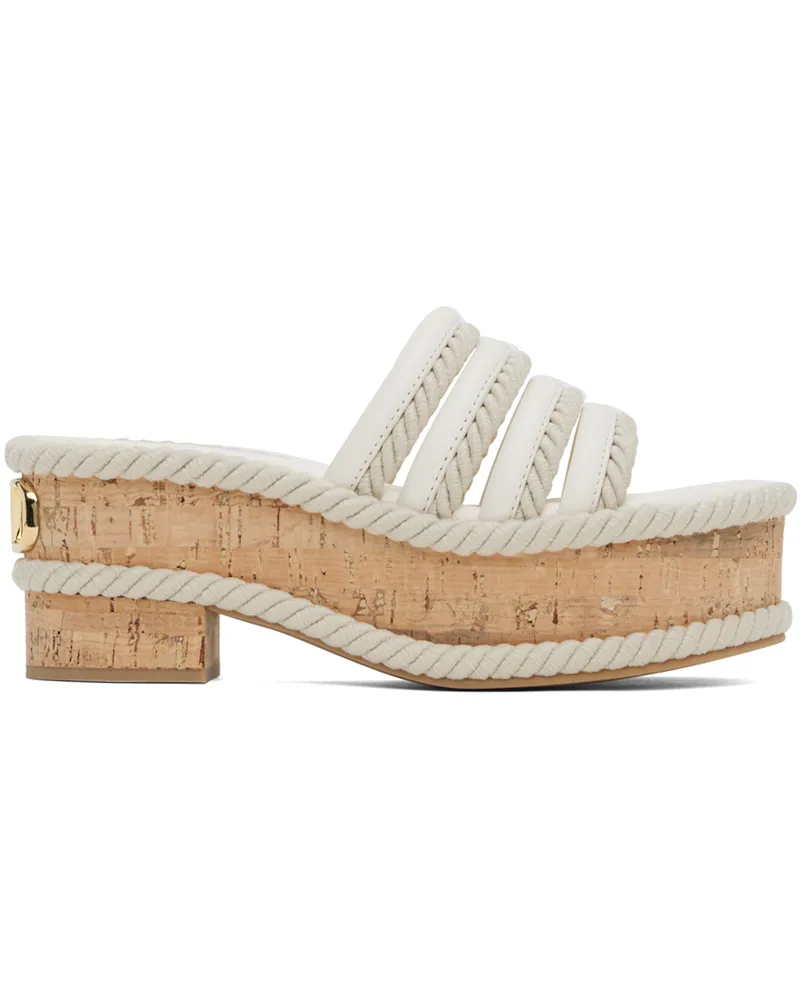 Valentino Garavani Off-White VLogo Summerblocks Flatform Sandals 98