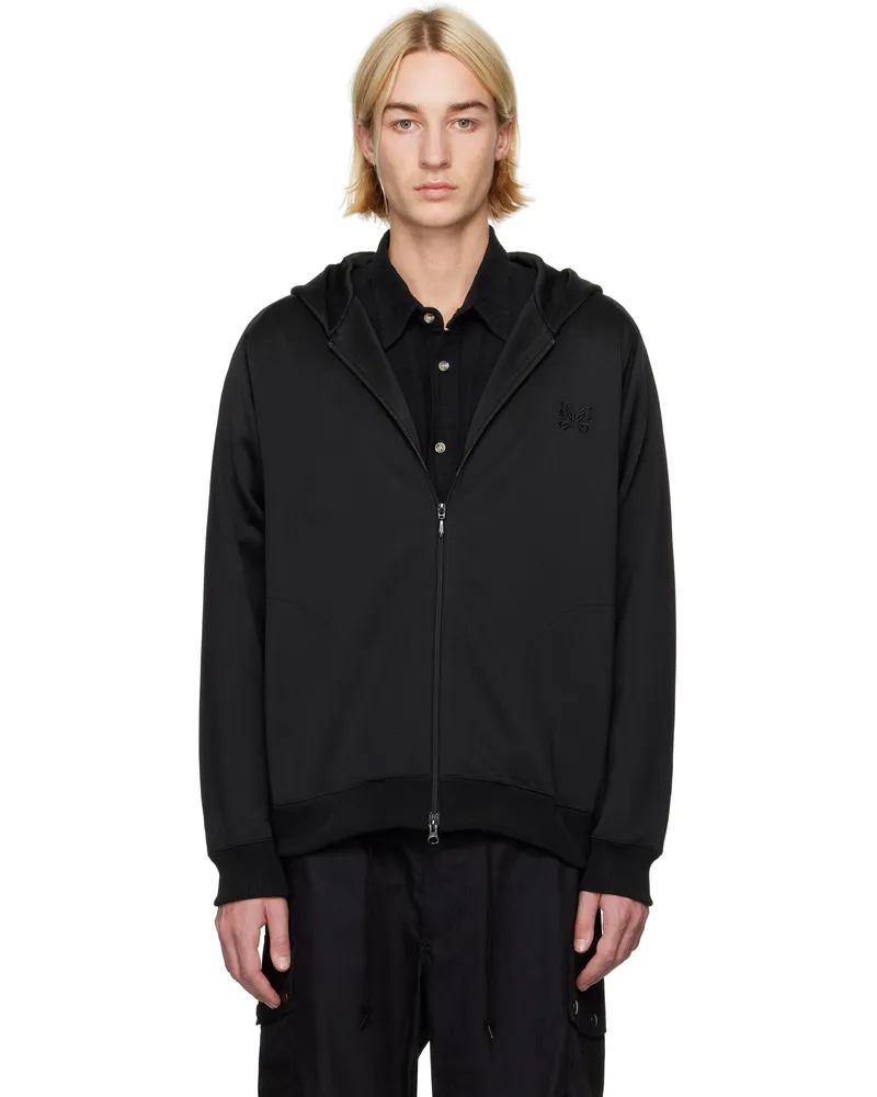 NEEDLES Black Zipped Hoodie C-black