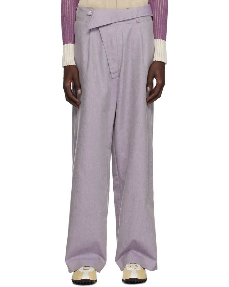 KIKO KOSTADINOV Purple Navin Wide Trousers Violet