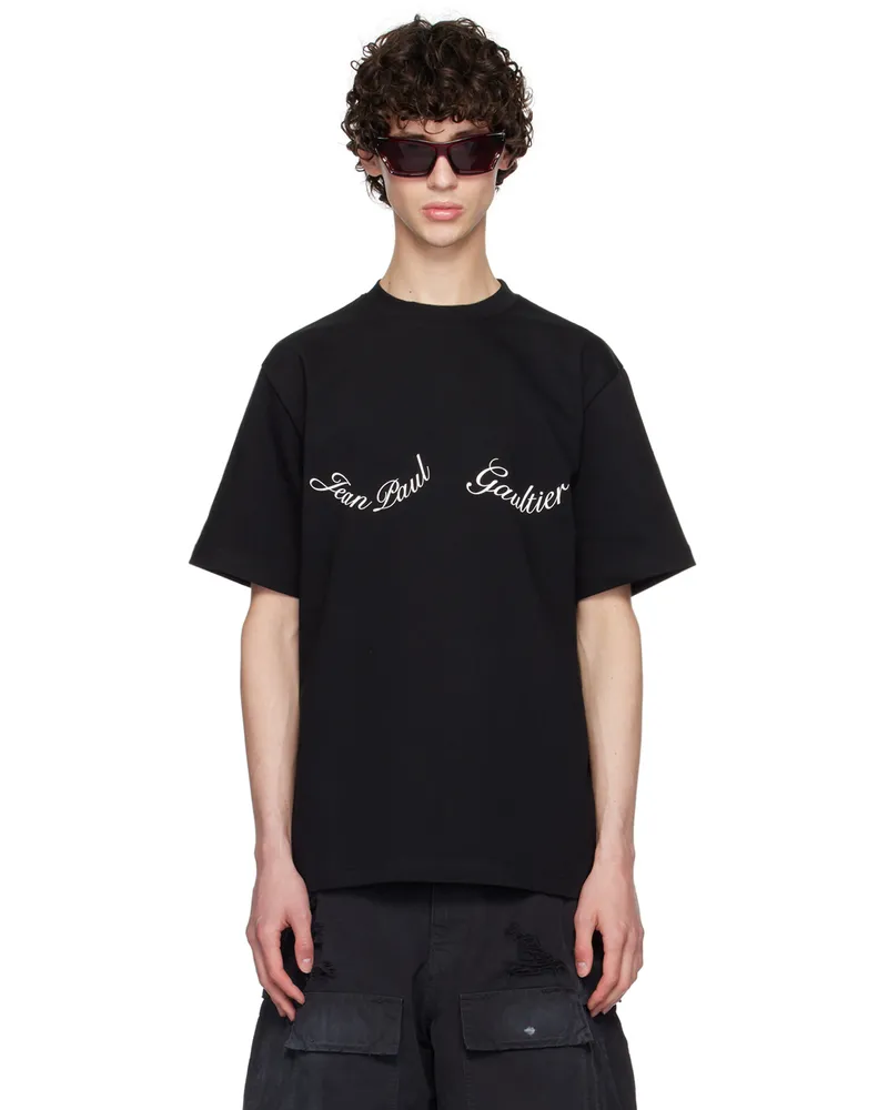 Jean Paul Gaultier Black 'The Large ' T-Shirt 0001-black