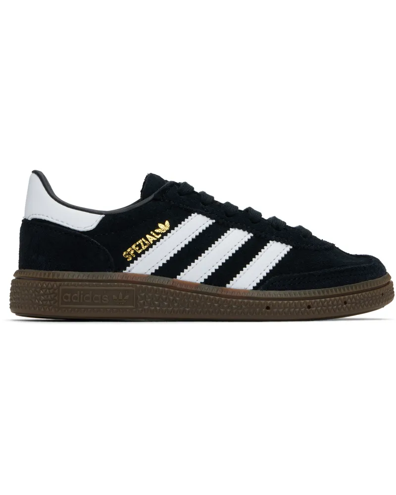 adidas Little Kids Black & White Handball Spezial Sneakers Core