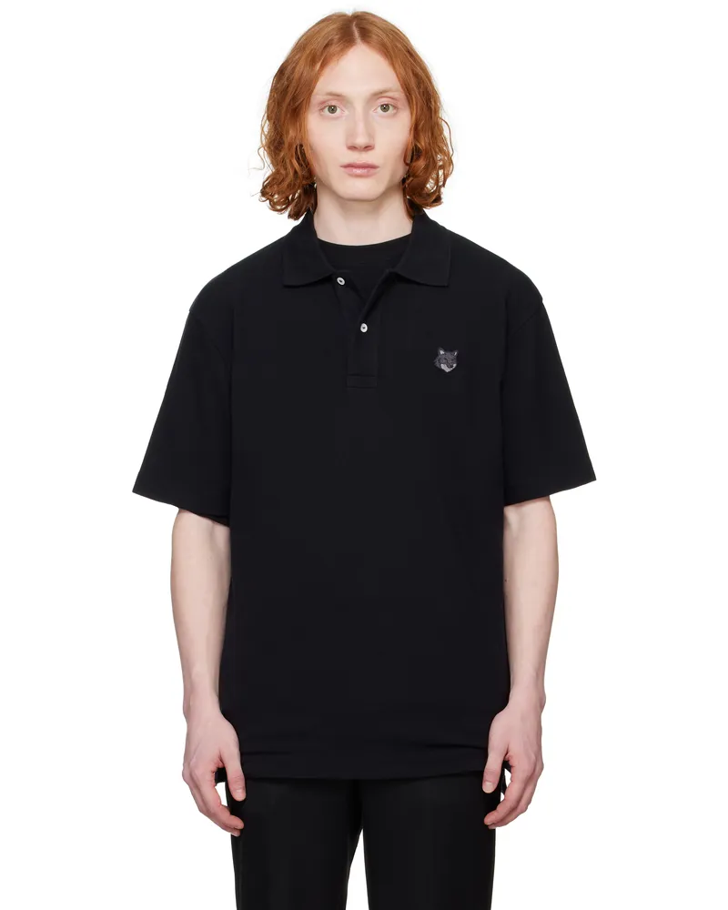 Kitsuné Black Bold Fox Head Patch Comfort Polo P199