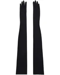 Dries van Noten Black Long Gloves Black