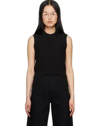 Christophe Lemaire Black Cropped Vest Bkblack