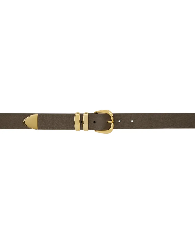 Anderson's Taupe Grained Calfskin Belt F13