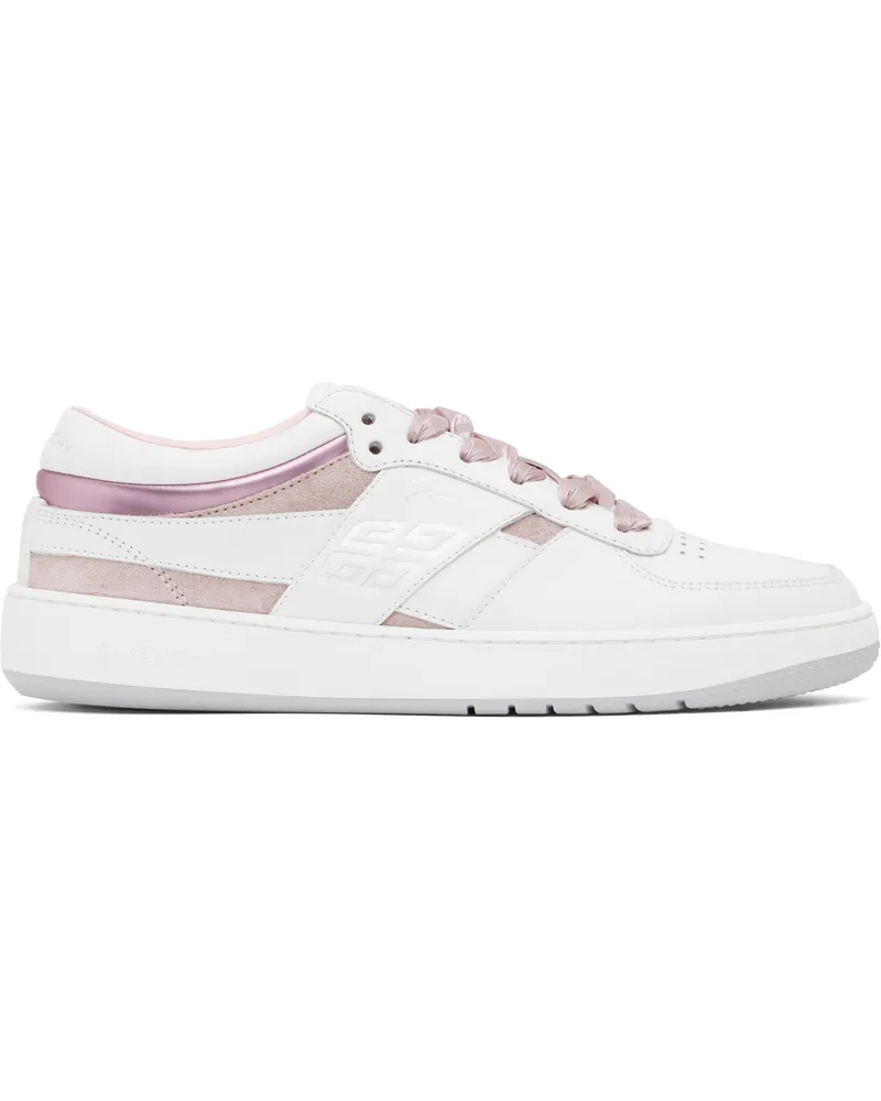 Givenchy White & Pink G Move Sneakers 149-white