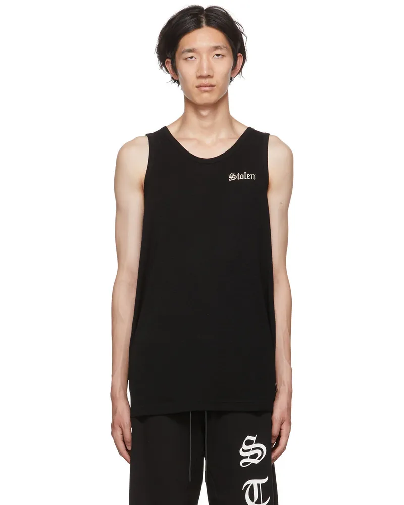 Stolen Girlfriends Club Black Base Layer Tank Top Black