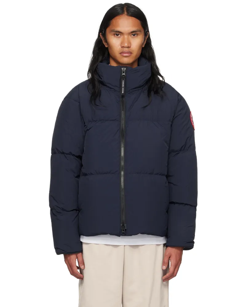 Canada Goose Navy Lawrence Down Jacket Atlantic