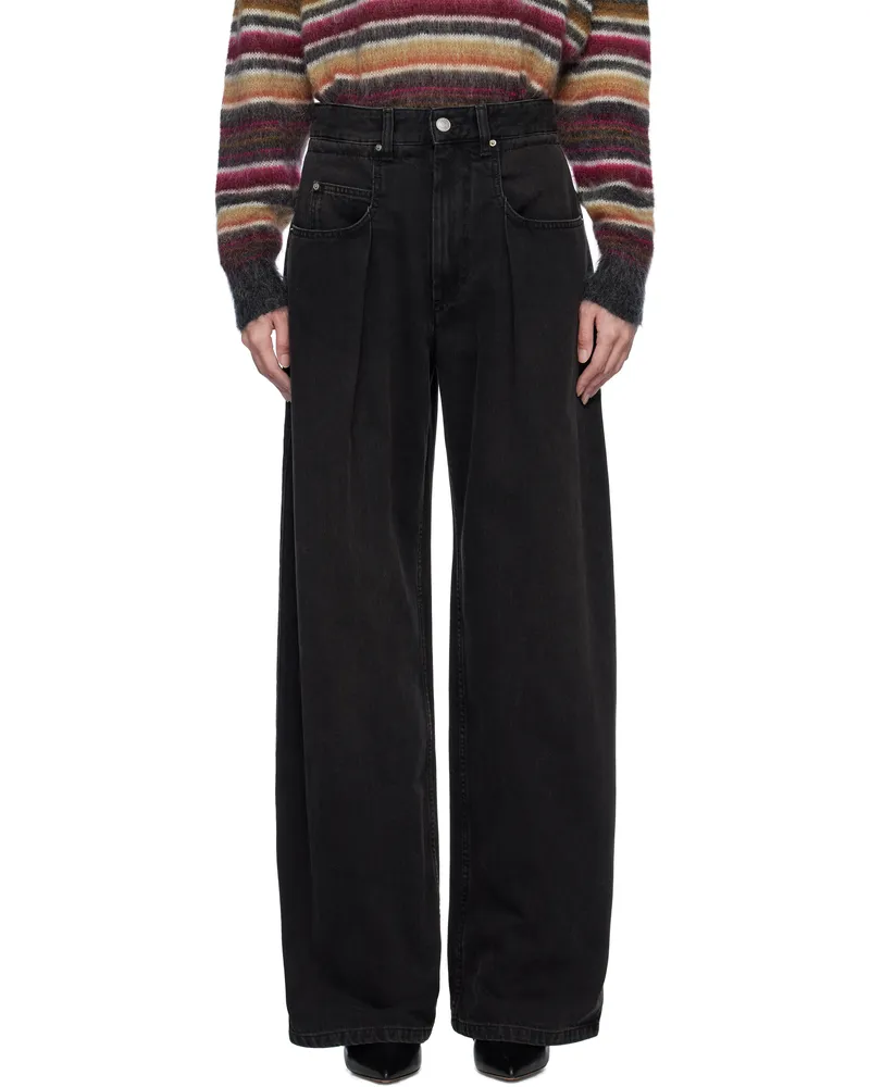 Étoile Isabel Marant Black Rachelle Jeans Faded