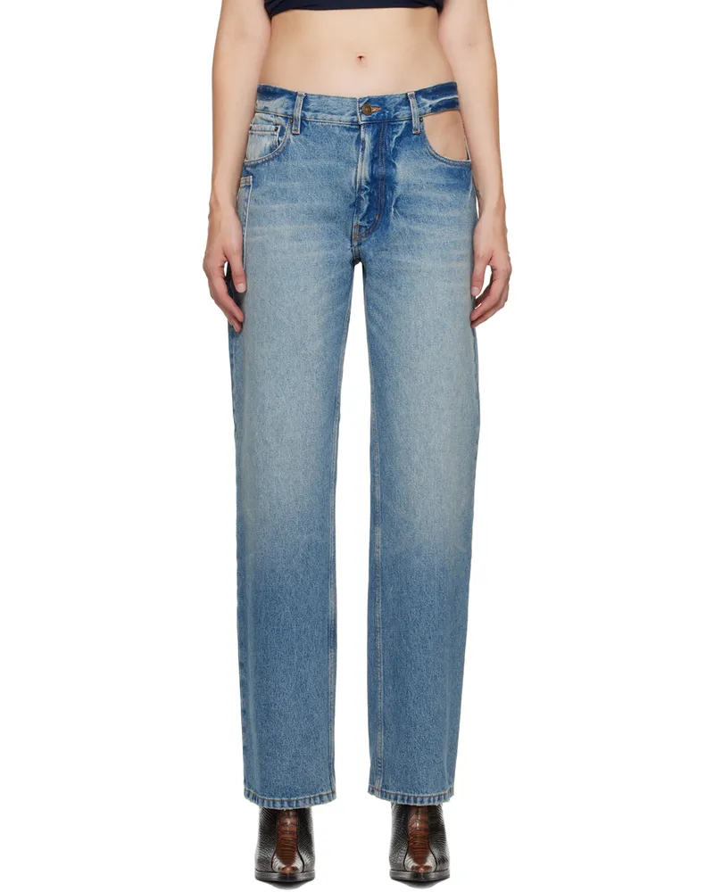 GAUCHERE Blue Cutout Jeans 1223
