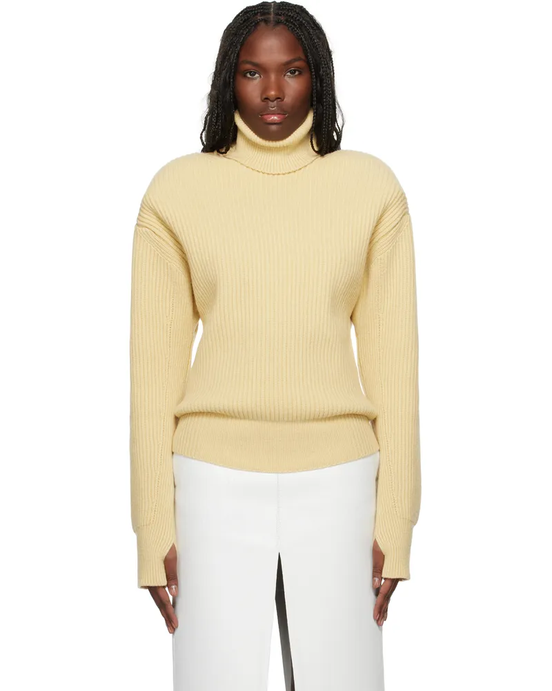 Stella McCartney Yellow Long-Sleeve Turtleneck 9203