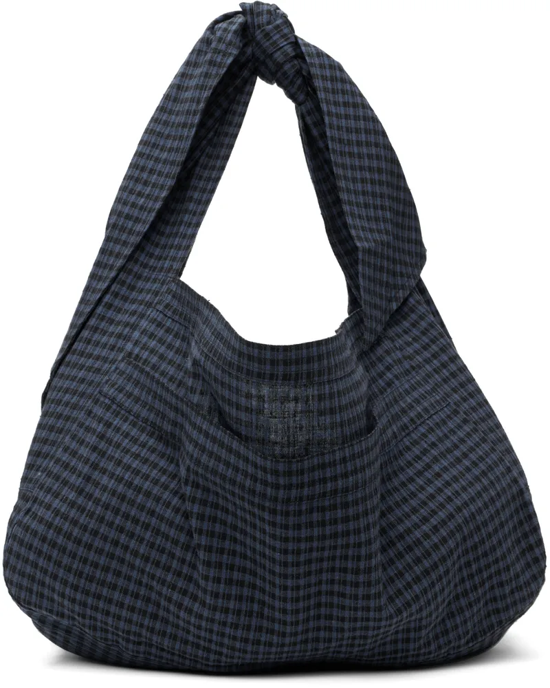 SC103 SSENSE Exclusive Navy & Black Cocoon Sac Bag Basin