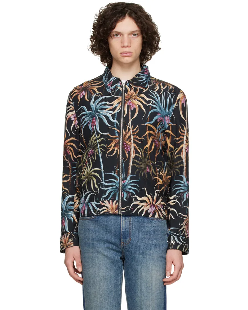 ENDLESS JOY Black Night Palm Jacket Gold