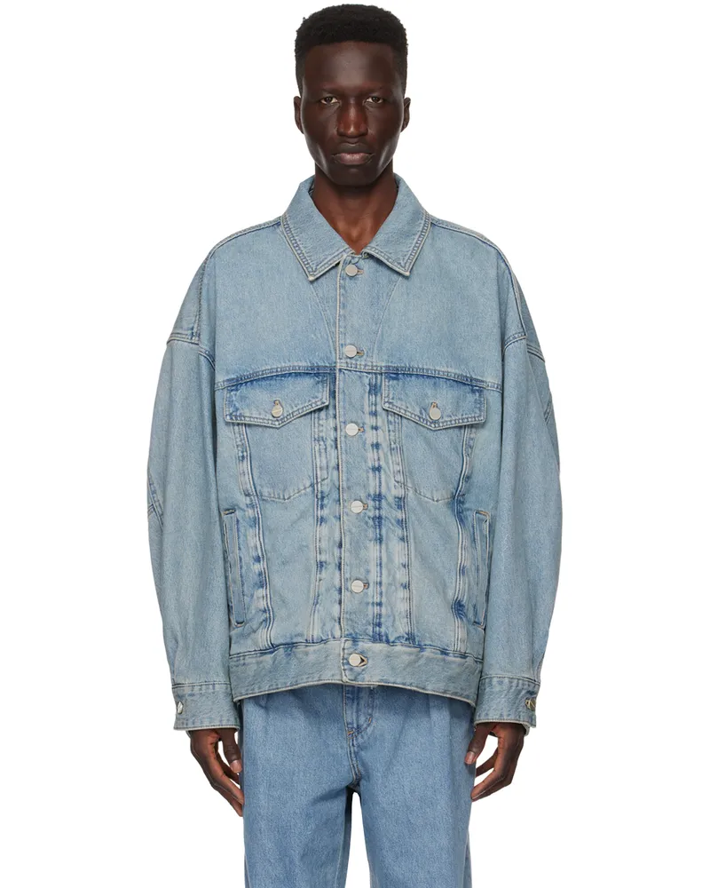 Wooyoungmi Blue Wire Denim Jacket 979l