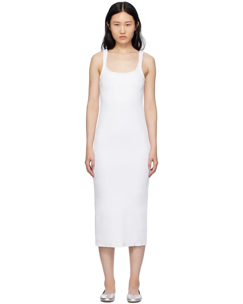 Chloé White Ruffle Midi Dress 101