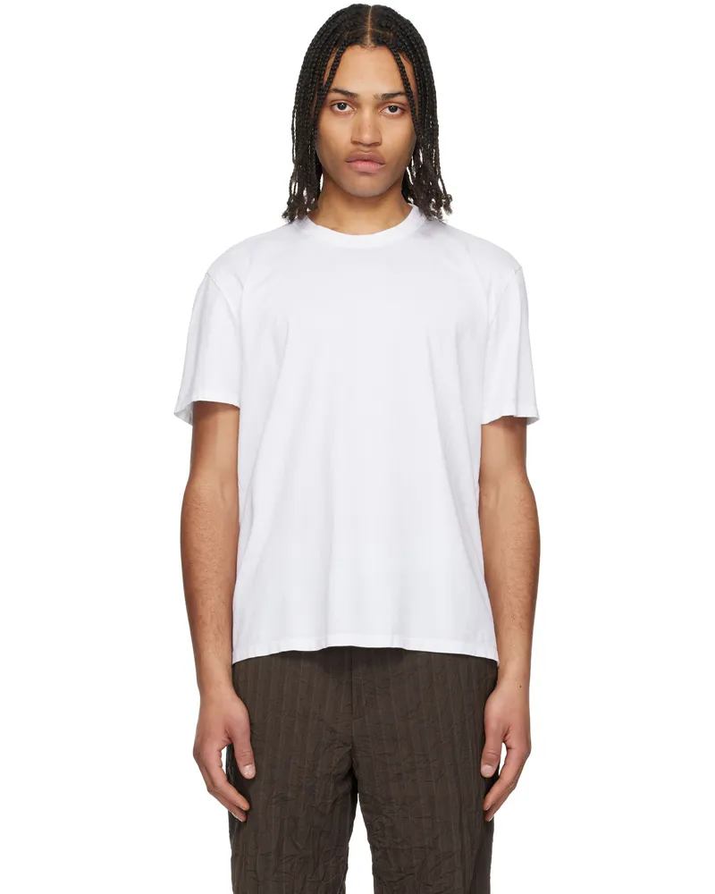 LES TIEN Three-Pack White Standard Classic T-shirts White
