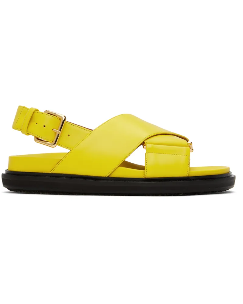 Marni Yellow Fussbett Sandals 00y20
