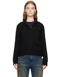 WE 11 DONE Black Sailor Cardigan Black