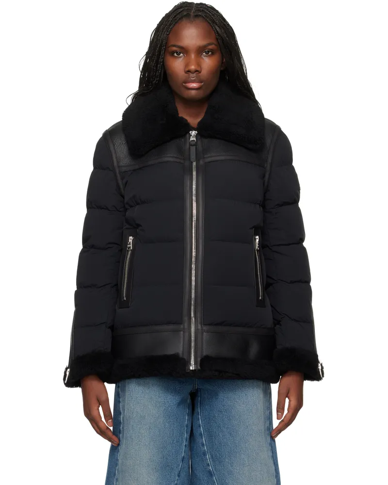 Mackage Black Vanna Down Shearling Jacket C0001