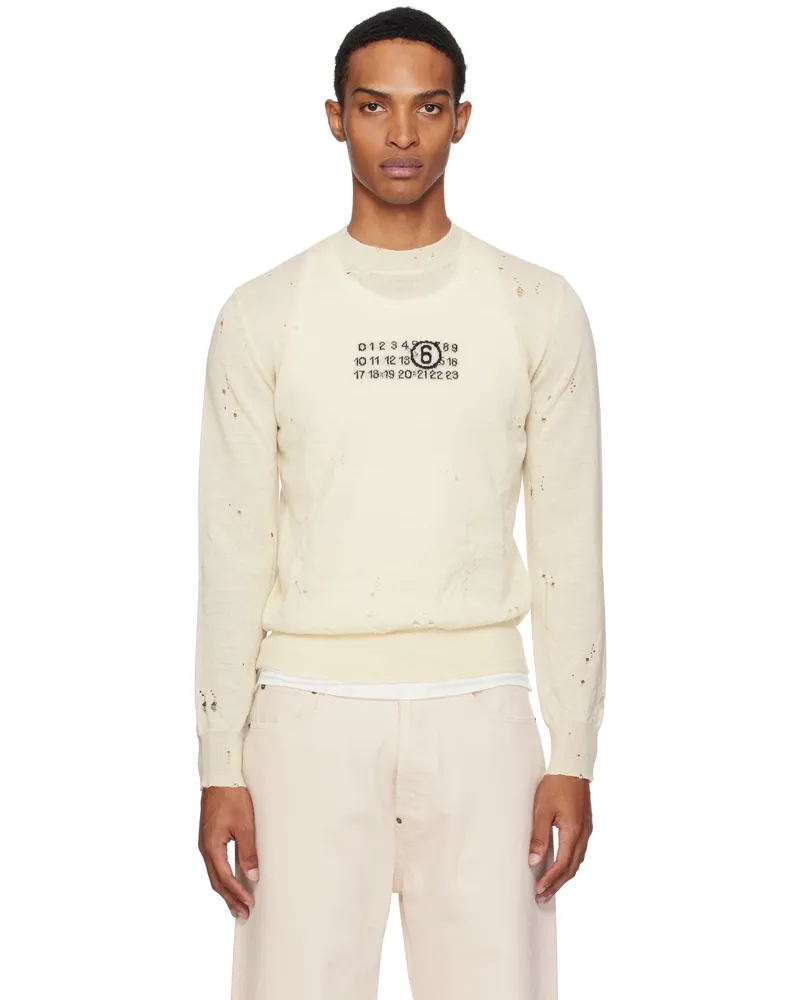 Maison Margiela Off-White Wool Sweater 103