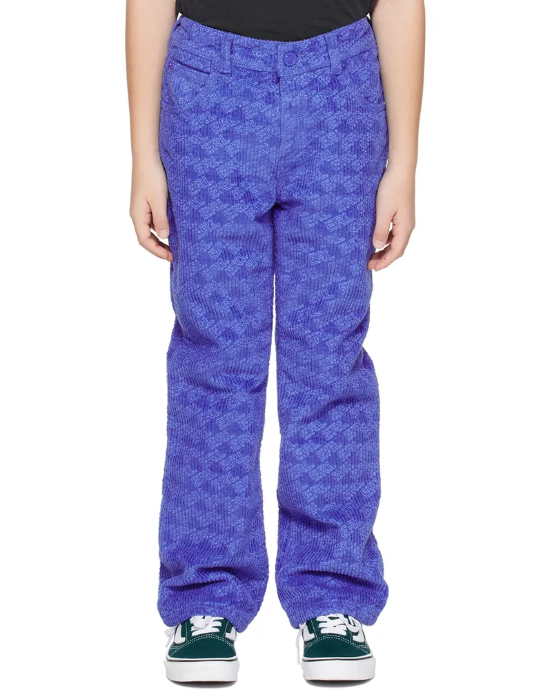 ERL Kids Blue Embossed Pants Blue