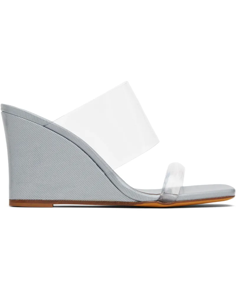 Maryam Nassir Zadeh Blue Olympia Wedge Heeled Sandals 788