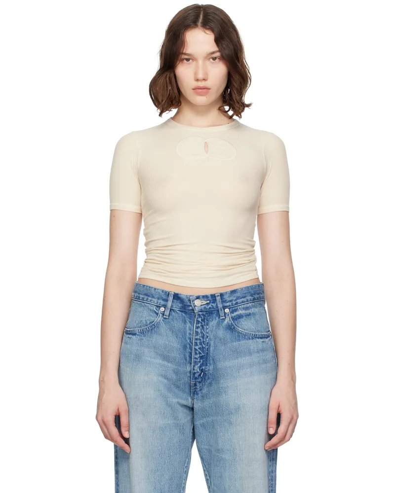 Baserange Beige Chain T-shirt Undyed