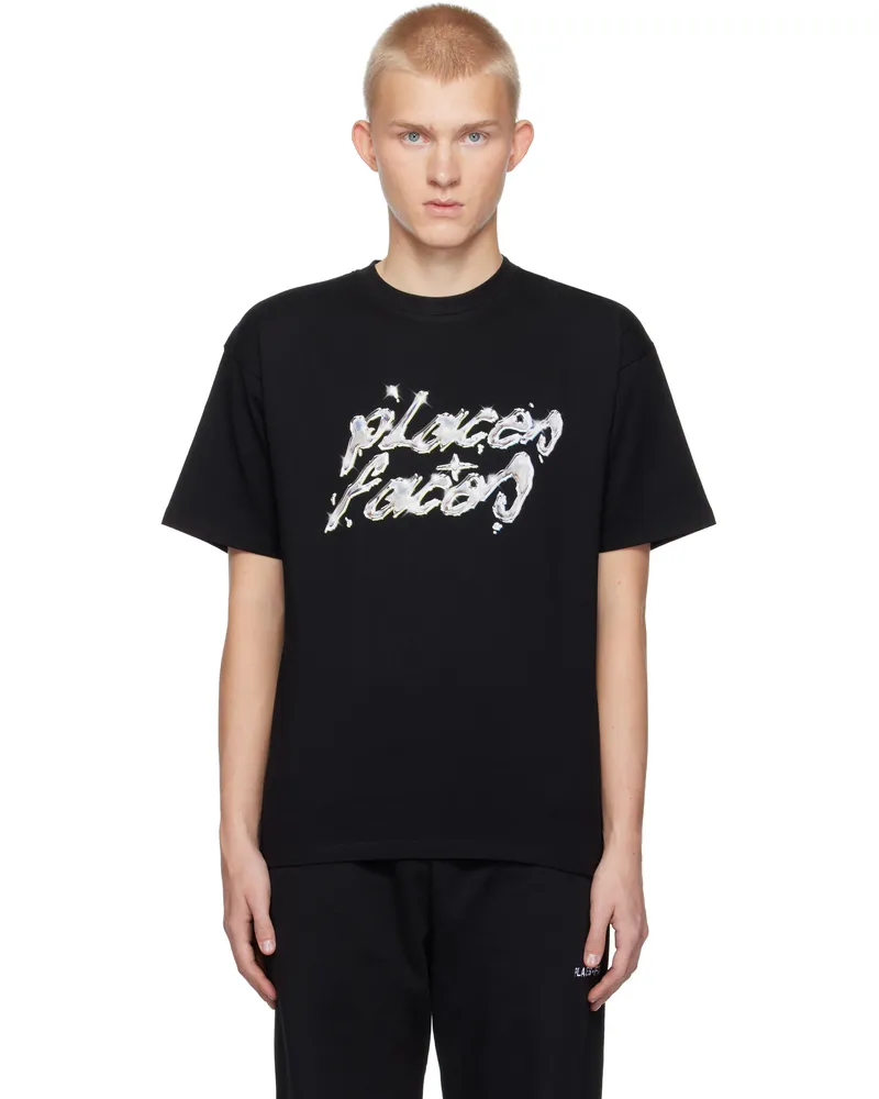 PLACES+FACES Black Draft T-shirt Black