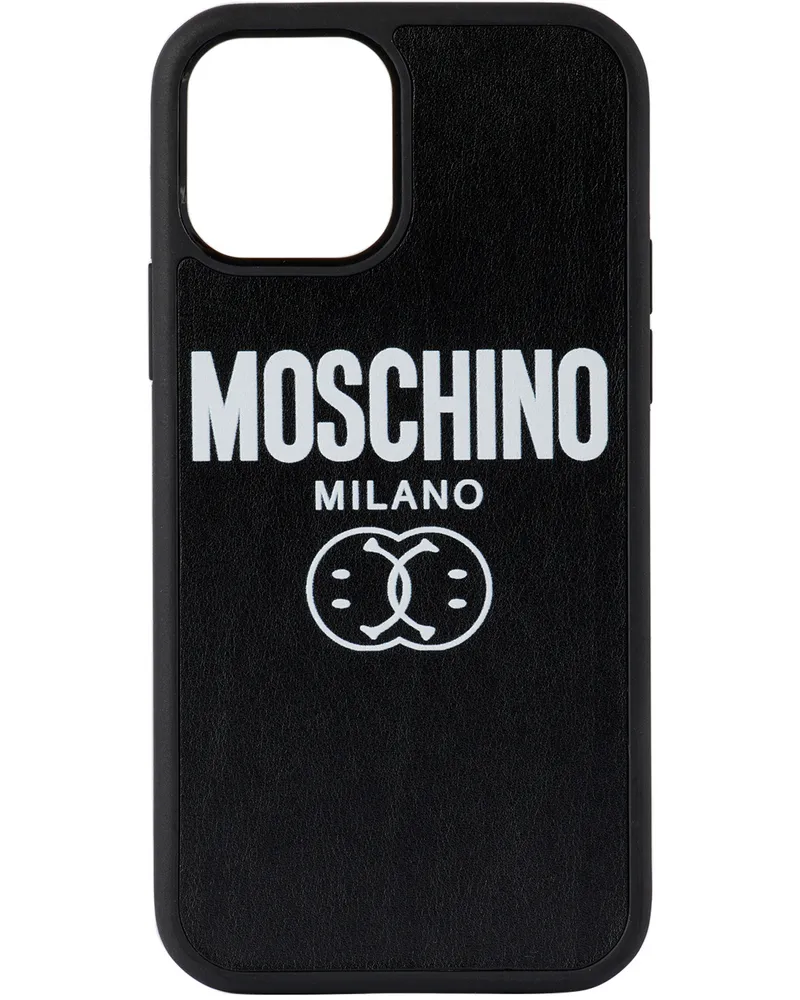 Moschino Black Logo iPhone 12/12 Pro Case A2555