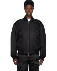 OFF-WHITE Black Ny Gab Bomber Jacket Black