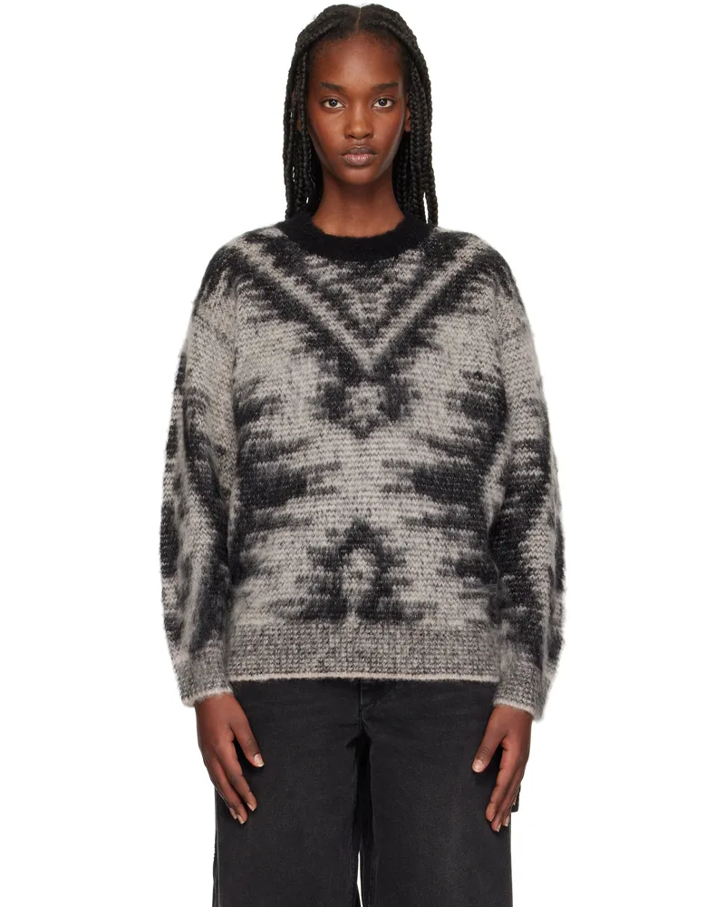 Étoile Isabel Marant Black & Gray Fabia Sweater Black