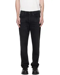 Rag & Bone Black Fit 2 Slim Jeans Washed