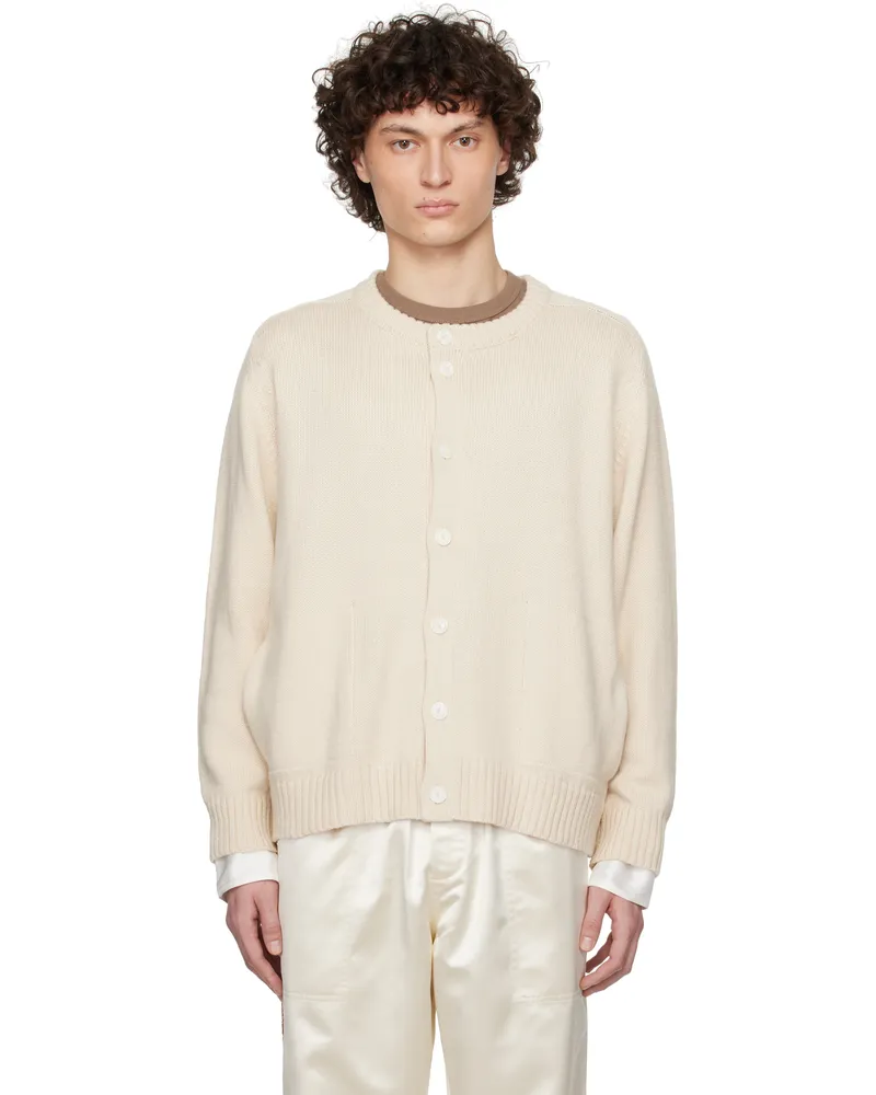 BODE Off-White Meringue Cardigan Ivory