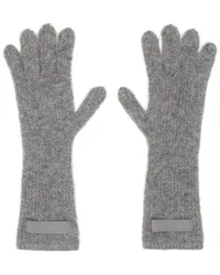 Jacquemus Gray 'Les gants Gros Grain' Gloves Dark