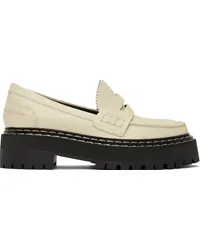 Proenza Schouler Off-White Lug Sole Platform Loafers Cream