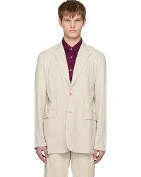 Acne Studios Beige Single-Breasted Blazer Cpclay