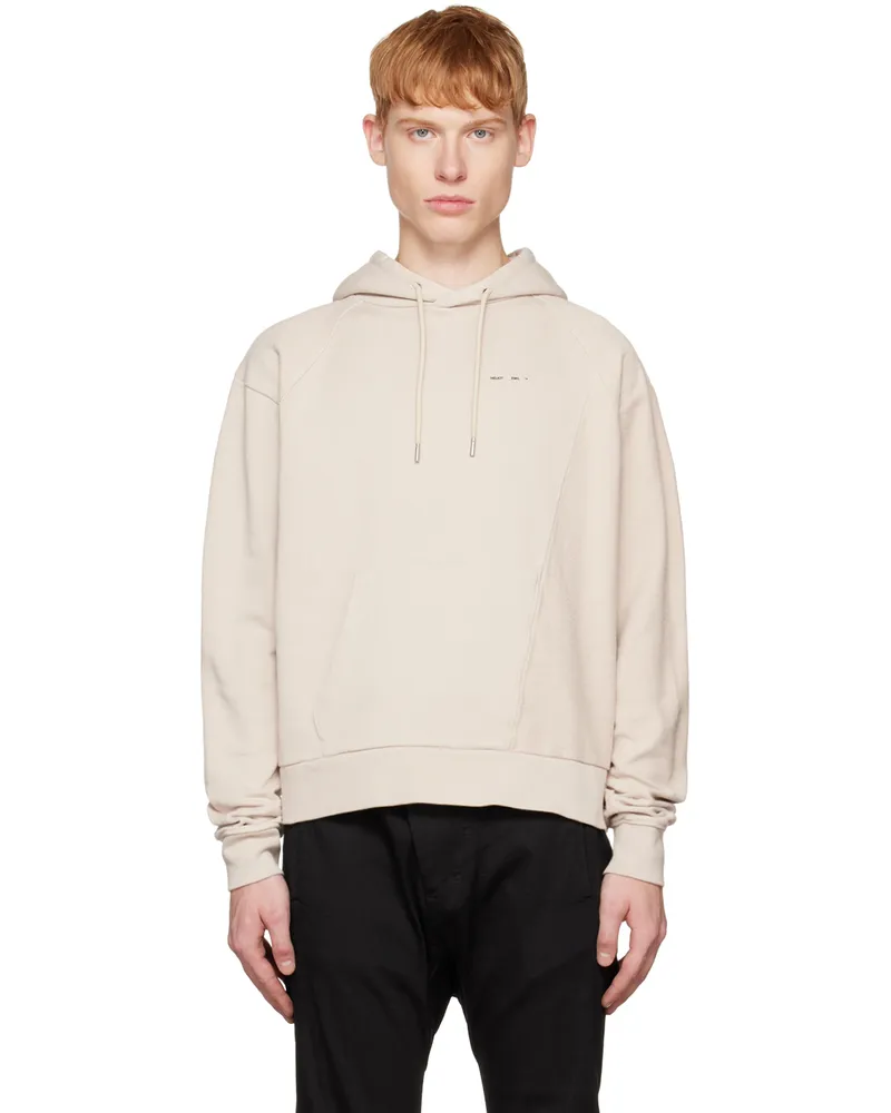 Heliot Emil Taupe Phylum Hoodie Stone