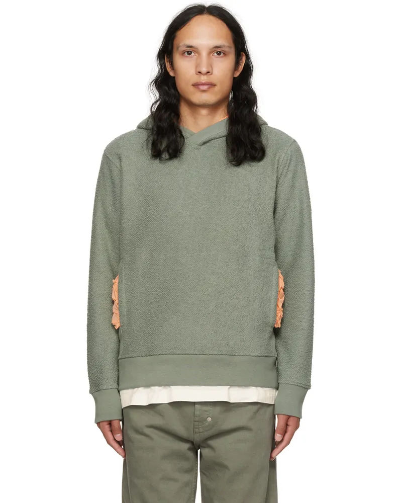 Craig Green Green Internal Frill Hoodie Green