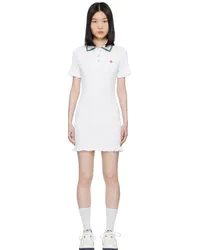 Casablanca Paris White Shirred Minidress White