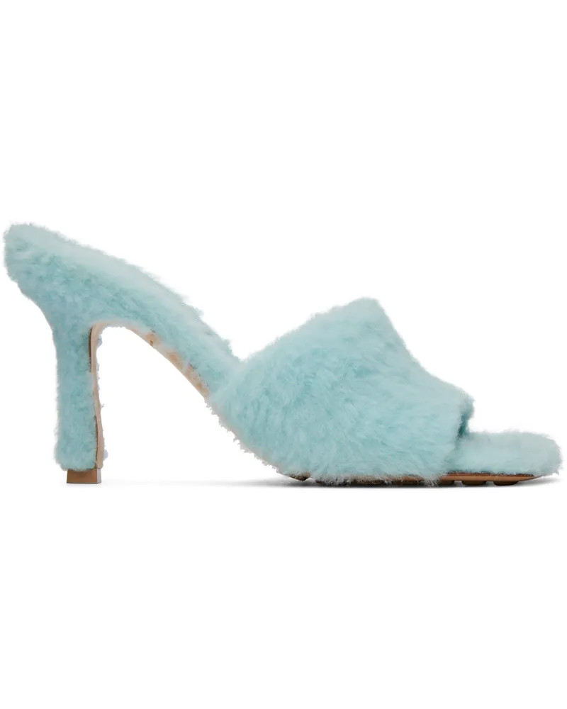 Bottega Veneta Blue Stretch Heeled Sandals 4545