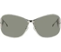 Silver Wraparound Sunglasses