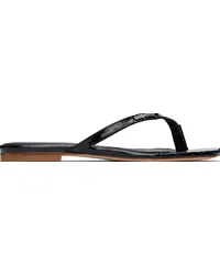 COPERNI Black Croco Slanted Flip Flops Black