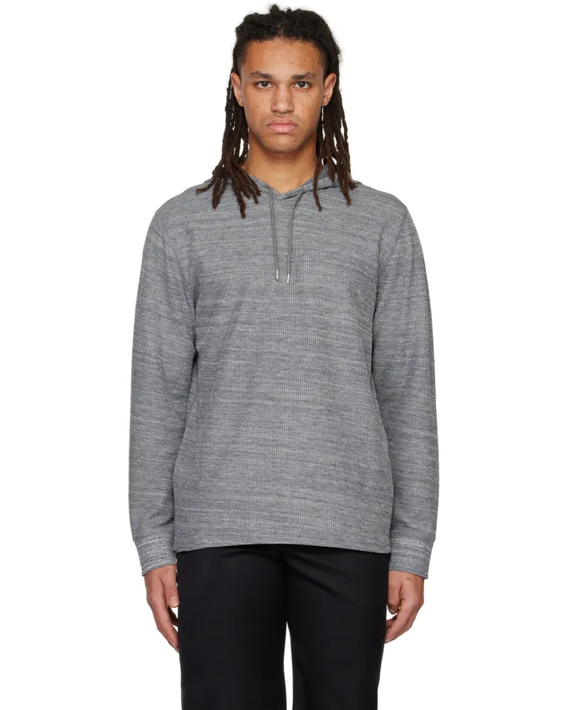 Vince Grey Thermal Hoodie H